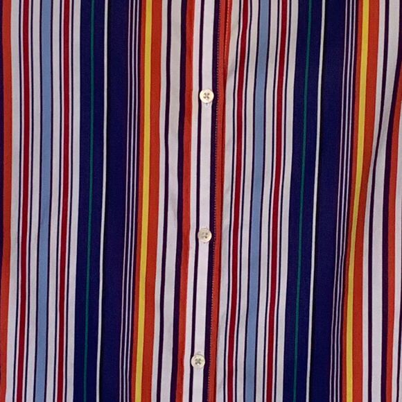 Lauren Ralph Lauren Women's Blouse 3 XL Multi Color Stripes Long Sleeve Cotton - Picture 3 of 13
